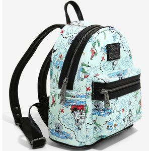 Loungefly Disney Peter Pan Map Mini Backpack